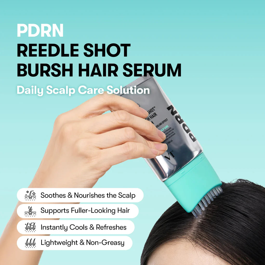 PDRN Reedle Shot Brush Hair Serum